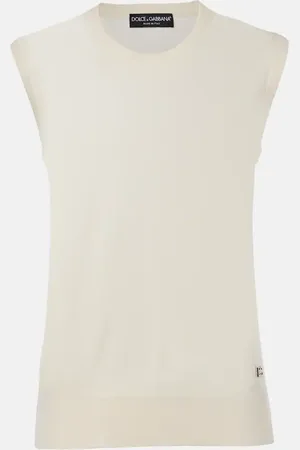 Dolce & Gabbana DG cashmere and silk top