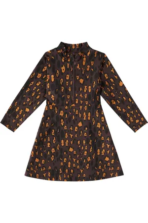 Mini Rodini Leopard cotton-blend dress