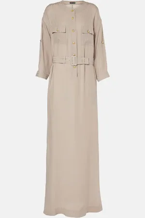 Tom Ford Striped belted shirt dress