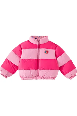 Jelly Mallow Reversible printed puffer jacket