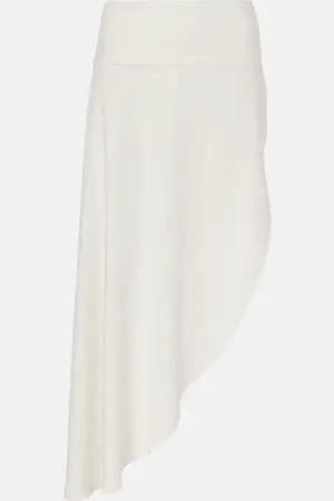 Alaïa AlaÃ¯a Asymmetric midi skirt