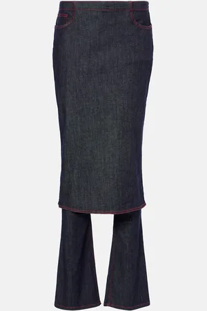 Alaïa AlaÃ¯a Denim skirt pants