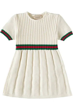 Gucci Baby ribbed-knit wool dress