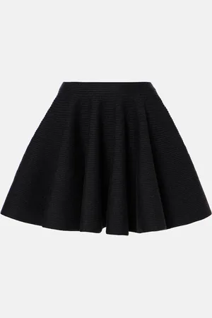 Alaïa AlaÃ¯a Wool-blend miniskirt