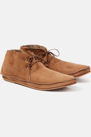 The Row Tyler shearling-lined suede moccasins