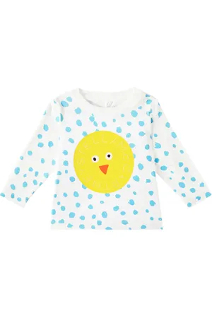Stella McCartney Baby polka-dot cotton jersey top