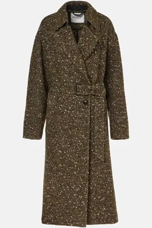 Marant Etoile Horia wool-blend wrap coat