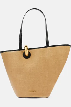 Jacquemus Le Bambola leather-trimmed basket bag