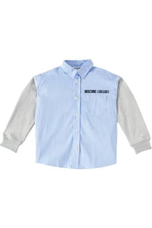 Moschino Striped cotton-blend shirt