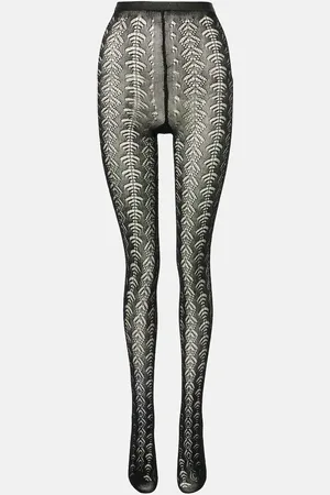 Dolce & Gabbana Cotton-blend lace tights