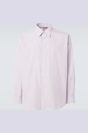 Auralee Striped cotton shirt