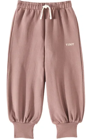 Tiny Cottons Solid logo cotton sweatpants