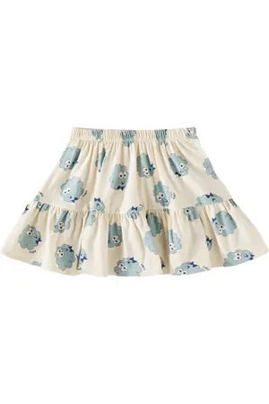 Tiny Cottons Guest printed tiered cotton skirt