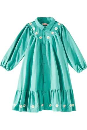 Tiny Cottons Daisies checked cotton dress