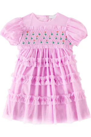 Stella McCartney Embroidered tiered tulle dress