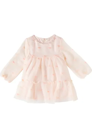 Stella McCartney Baby embroidered tiered tulle dress
