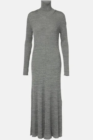 Moncler Virgin wool turtleneck maxi dress