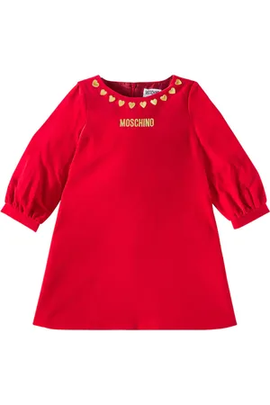Moschino Logo printed cotton dress