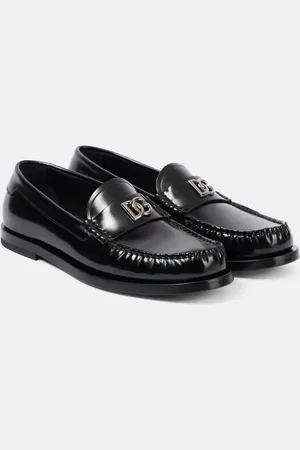 Dolce & Gabbana DG polished leather loafers