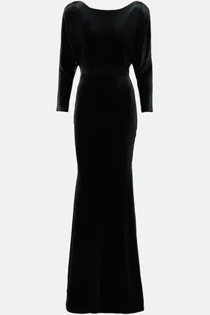 ALEX PERRY Open-back velvet gown
