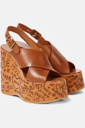 Chloé ChloÃ© Maxime leather wedge sandals
