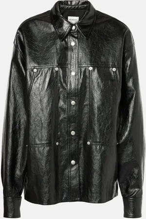 Marant Etoile Abelia faux leather shirt