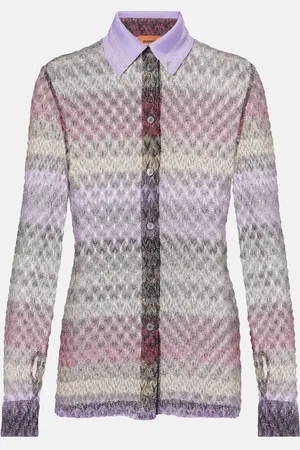 Missoni Striped lamÃ© shirt
