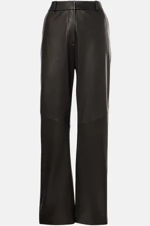 The Sei Leather straight pants