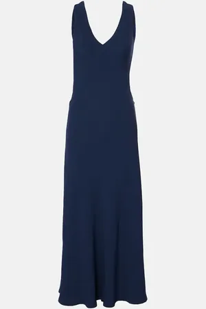 ASCENO Bordeaux maxi dress