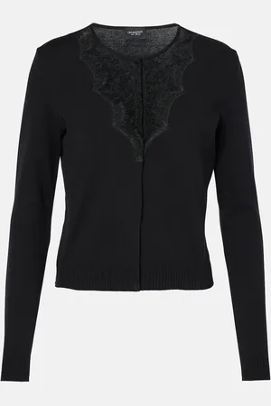 Giambattista Valli Lace-trimmed cardigan