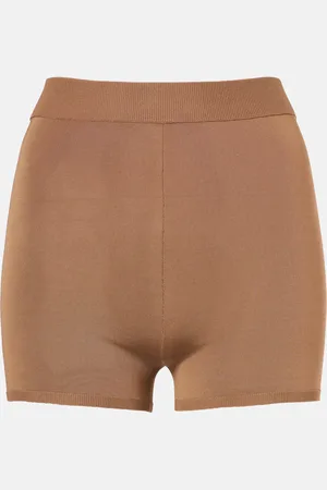 Saint Laurent High-rise knitted shorts