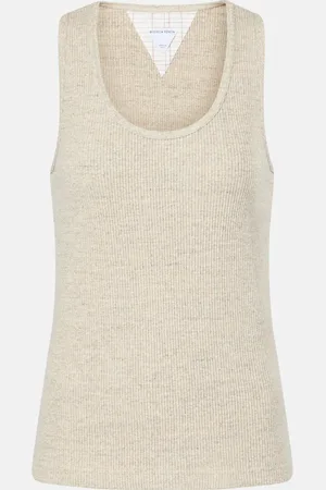 Bottega Veneta Ribbed-knit cotton jersey tank top