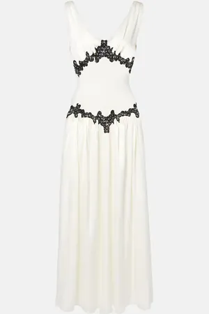 GABRIELA HEARST Highland embroidered silk and wool gown
