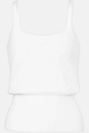 J.W.Anderson Pointelle cotton and cashmere camisole