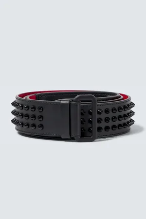 Christian Louboutin Loubi spiked leather belt