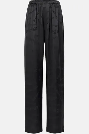 Balenciaga Silk wide-leg pants