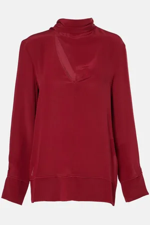 Victoria Beckham Scarf-detail silk blouse