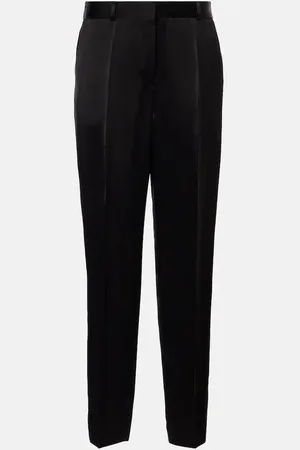 Totême High-rise satin straight pants