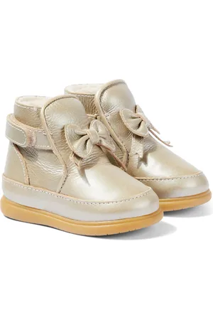 Donsje Baby Cemilla metallic leather booties