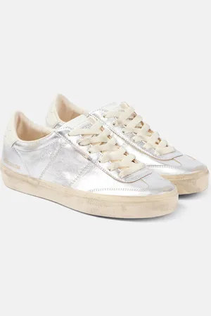 Golden Goose Soul-Star metallic leather sneakers
