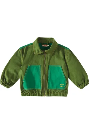Tiny Cottons Colorblocked cotton jacket