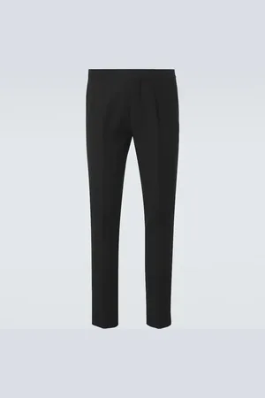 Brunello Cucinelli Silk, wool, and mohair straight pants