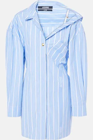 Jacquemus Striped cotton shirt dress