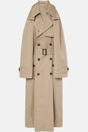 Balenciaga Suspended Trench cotton twill midi dress