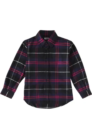 Il gufo Plaid cotton flannel shirt