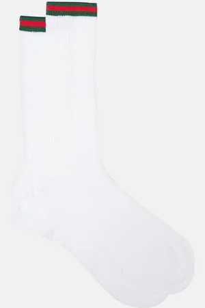 Gucci Web ribbed-knit cotton-blend socks