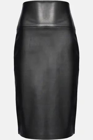 Norma Kamali Faux leather pencil skirt