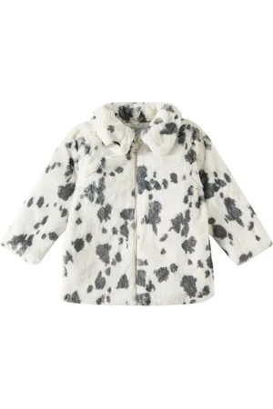 Stella McCartney Printed faux fur coat