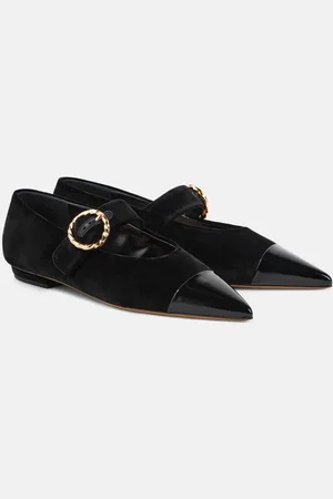 ULLA JOHNSON Kiki suede Mary Jane shoes