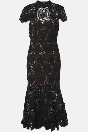 Self-Portrait Floral lace maxi dress